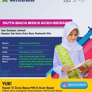 Assalamualaikum, Sahabat Literasi!Kenalin yuk, Duta Baca MIN 8 Aceh Besar tahun ini!Mereka adala (2) Assalamualaikum, Sahabat Literasi!Kenalin yuk, Duta Baca MIN 8 Aceh Besar tahun ini!Mereka adala (2)